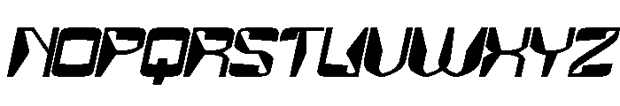 MirrorTech Bold Italic Font UPPERCASE