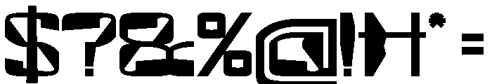 MirrorTech Bold Font OTHER CHARS