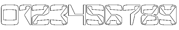 MirrorTech-Hollow Font OTHER CHARS