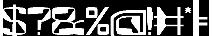 MirrorTech-Inverse Font OTHER CHARS