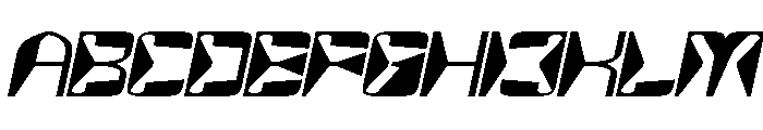 MirrorTech Italic Font UPPERCASE