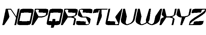 MirrorTech Italic Font UPPERCASE