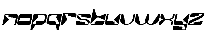 MirrorTech Italic Font LOWERCASE