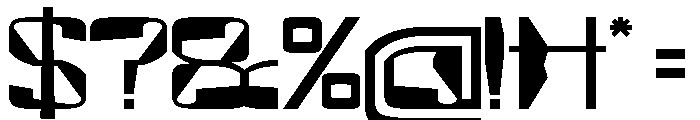 MirrorTech Font OTHER CHARS