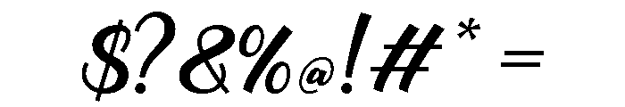 Mishoka Font OTHER CHARS