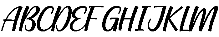 Mishoka Font UPPERCASE