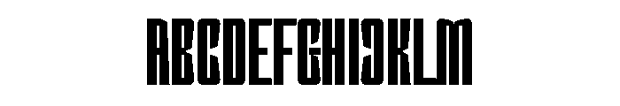 Misregon Font UPPERCASE