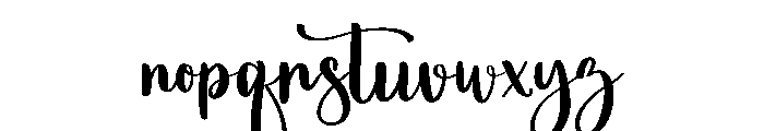 Miss America Font LOWERCASE