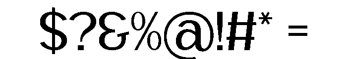Missable Font OTHER CHARS