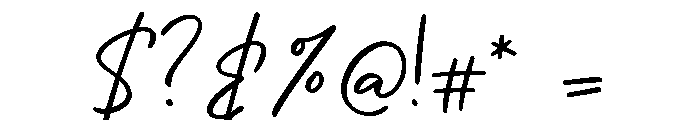 Misselle Regular Font OTHER CHARS