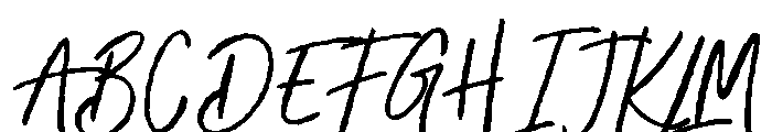 Misselle Rough Font UPPERCASE