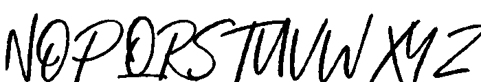 Misselle Rough Font UPPERCASE