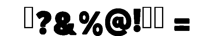 Mister Block Regular Font OTHER CHARS