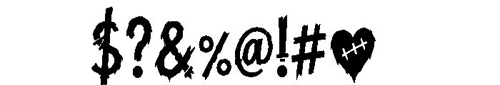 Mister Fright Font OTHER CHARS