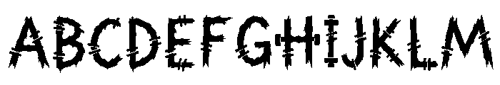Mister Fright Font UPPERCASE