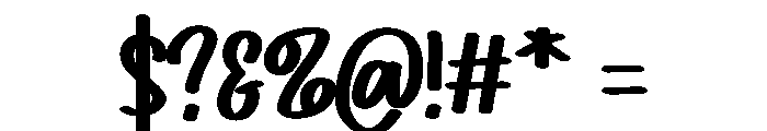Mister Santai Font OTHER CHARS