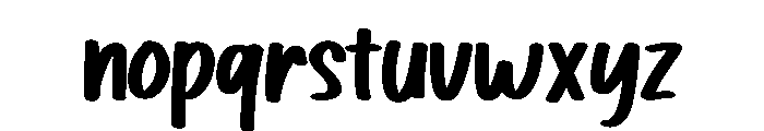 Mister Santai Font LOWERCASE