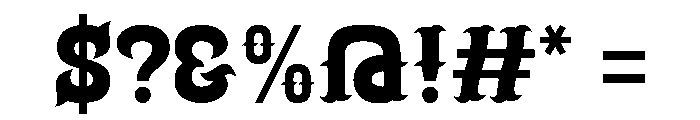 Mister Thorn Font OTHER CHARS