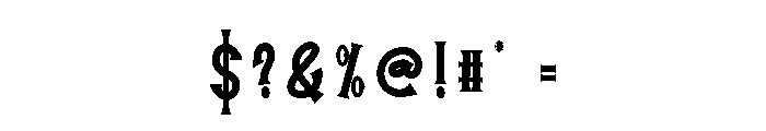 Misting Font OTHER CHARS