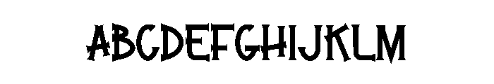 Misting Font UPPERCASE