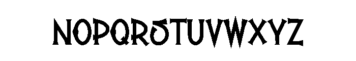 Misting Font LOWERCASE
