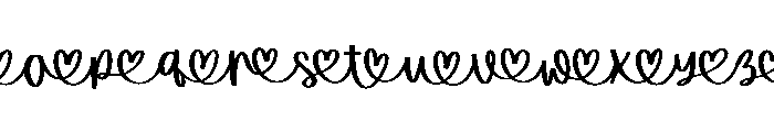 Mistle Kiss Alt1 Font LOWERCASE