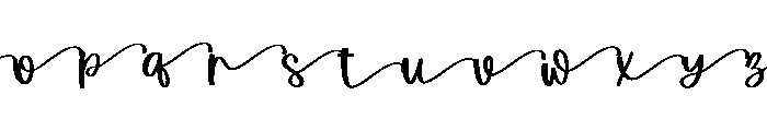 Mistle Kiss Alt2 Font LOWERCASE
