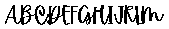 Mistle Kiss Font UPPERCASE
