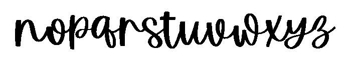 Mistle Kiss Font LOWERCASE