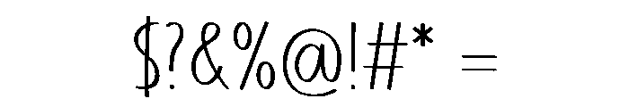 MistleGoose Font OTHER CHARS