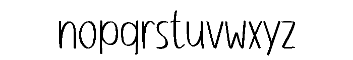 MistleGoose Font LOWERCASE