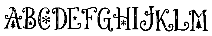 Mistletoe_Glow Font UPPERCASE
