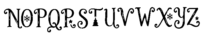 Mistletoe_Glow Font UPPERCASE