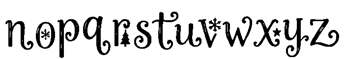 Mistletoe_Glow Font LOWERCASE
