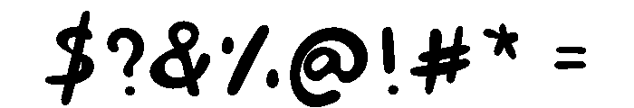 MistletoeHand Font OTHER CHARS
