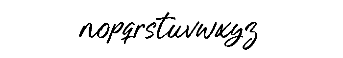 Mistolla Font LOWERCASE