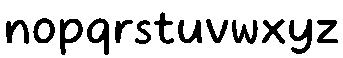 Misty Glow Font LOWERCASE
