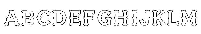 Misum Regular Font UPPERCASE