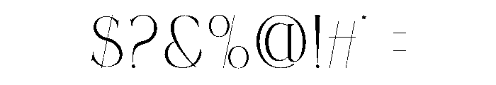 Mitra Macro Font OTHER CHARS