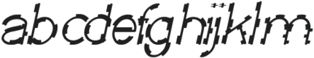 MICK JAGGED Italic otf (400) Font LOWERCASE