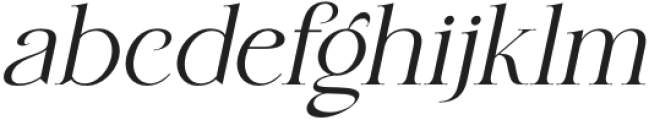 MIDNIGHT SERENITY Italic otf (400) Font LOWERCASE