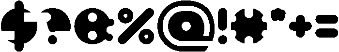 MILLION otf (400) Font OTHER CHARS