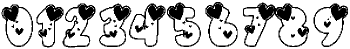 MINI  HEART OUTLINE otf (400) Font OTHER CHARS