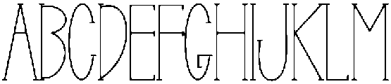 MINIMALIST Regular otf (400) Font UPPERCASE