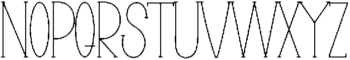 MINIMALIST Regular otf (400) Font UPPERCASE