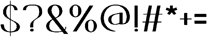 MIRABELLA Regular otf (400) Font OTHER CHARS