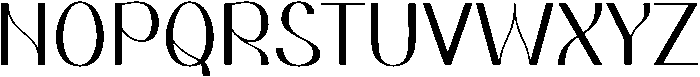 MIRABELLA Regular otf (400) Font UPPERCASE