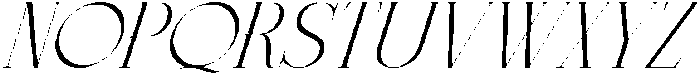 MIT Exileon Italic otf (400) Font UPPERCASE