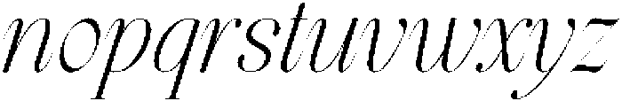 MIT Exileon Italic otf (400) Font LOWERCASE