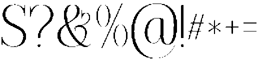 MIT Exileon Regular otf (400) Font OTHER CHARS